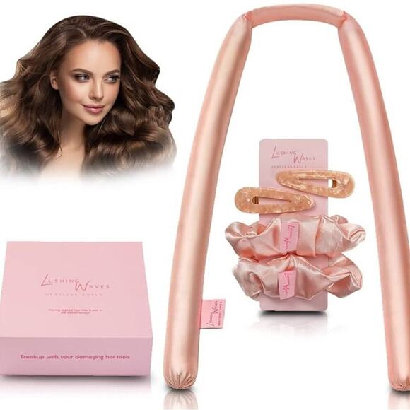 LUSHING WAVES HEATLESS PREMIUM CURLING ROD‎ SET - Picture 1 of 5